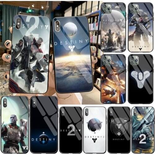 Destiny 2 game DIY Luxury Phone Case Tempered Glass For iPhone 11 Pro XR XS MAX 8 X 7 6S 6 Plus SE 2020 case