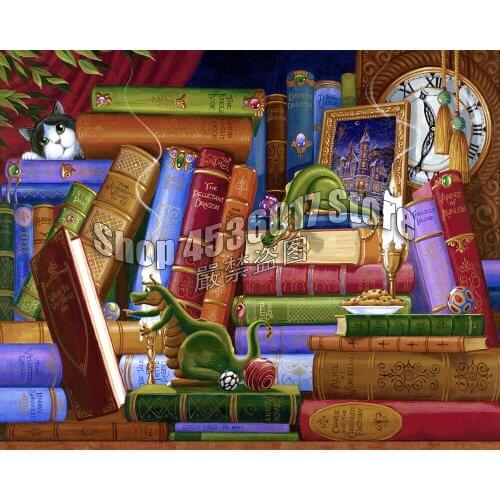 DIY Diamond Embroidery Cookies & Classics Dragon Literature Art Cross Stitch Full Mosaic Diamond Painting Christmas Gift Decor