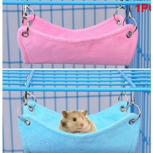 Hammock Pet Hamster Rat Parrot Ferret Hanging Bed Cushion hamster House Cage accessories for hamsters