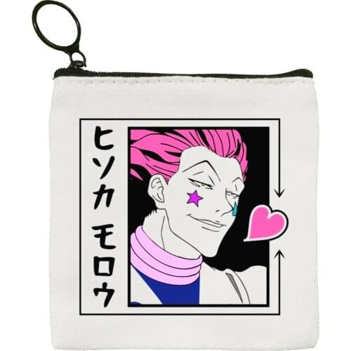 Hunter X Hunter Hisoka Morow Canvas Coin Purse Coin Purse Collection Canvas Bag Small Wallet Zipper Key Bag Hand Gift