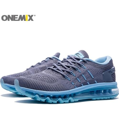 ONEMIX Men Lightweight Sneakers 2020 Knit Breathable for Gym Tennis Sports Men Slip On Trainers Soft Couple Walking Shoes