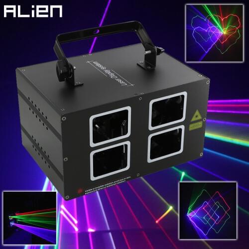 ALIEN RGB Beam Stage Laser Projector Scanner Lighting Effect DMX Professional DJ Disco Club Bar Party Holiday Wedding Show Light