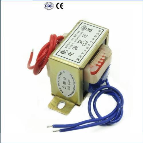 AC 6V 9V 12V 15V 18V 24V 36V 48V Output Voltage 10W EI Input 220V/380V 50Hz~60Hz Single/dual voltage Copper power transformer