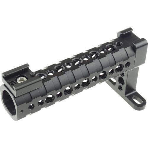 Top Cheese Non-slip Handle Grip with Cold Shoe Base and Cold Shoe for DSLR Camera Cage Stabilizer Handle - 306