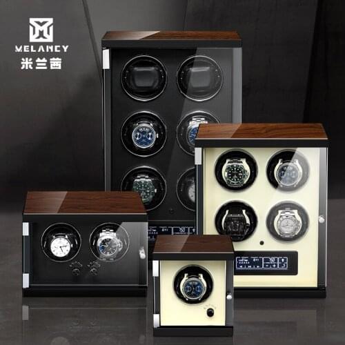 Automatic Wooden Watch Winder Box Accessories Display Mechanical Rotating Watch Uhrenbeweger For Men Watches
