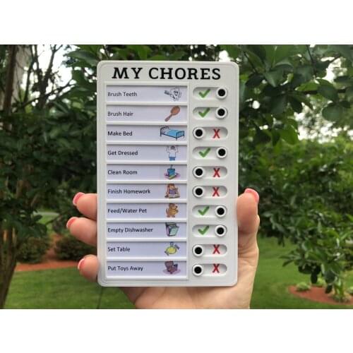 Portable Rv Checklist Note Board Removable Chores Reusable Creative Note Pad For Home Camping Traveling Elder Care Checklist