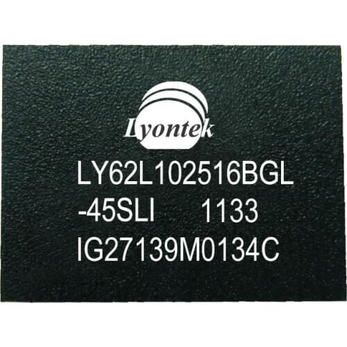 5pcs New Original LY62L102516BGL-45SLI 16M High Speed SRAM 1M x 16 BGA(48) 45ns 2.7 to 3.6V -40 ~ 85°C