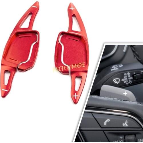 For Audi Newly A3 A4 S4 A5 A6 C8 A7 Steering Wheel Paddle Shifter Extension Red