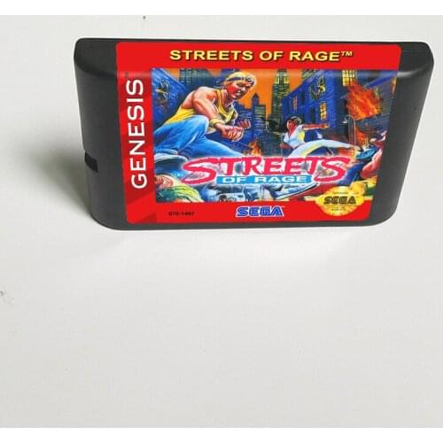 Streets Of Rage - 16 Bit MD Game Card for Sega Megadrive Genesis Video Game Console Cartridge