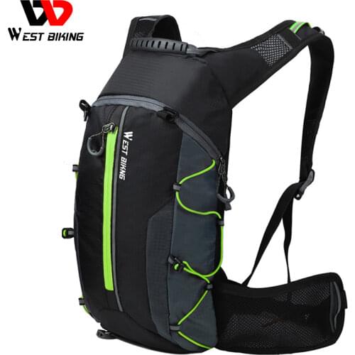 WEST BIKING Waterproof Bicycle Bag Reflective Outdoor Sport Backpack Mountaineering Climbing Travel Hiking Cycling Bag Backpack