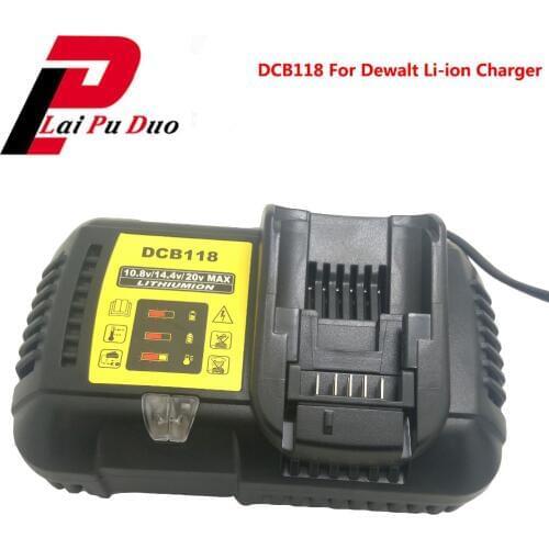 4.5A DCB112 DCB118 Li-ion Battery Charger Charging Current For DeWalt 10.8V 14.4V 18V 20V Serise Li-ion Battery DCB105 DCB015