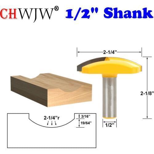 1pc 1/2" Shank Bowl & Horizontal Crown Router Bit - 2-1/2" Radius For Woodworking Cutting Tool
