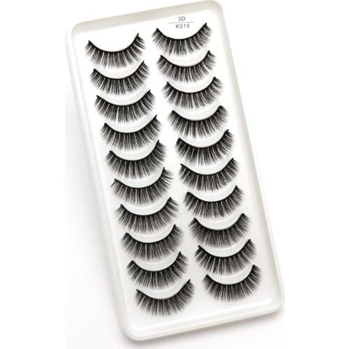 10 Pairs 3D Mink Eyelashes Natural Lashes Fluffy Soft Eyelashes Extension Thick Long 3D False Eyelashes