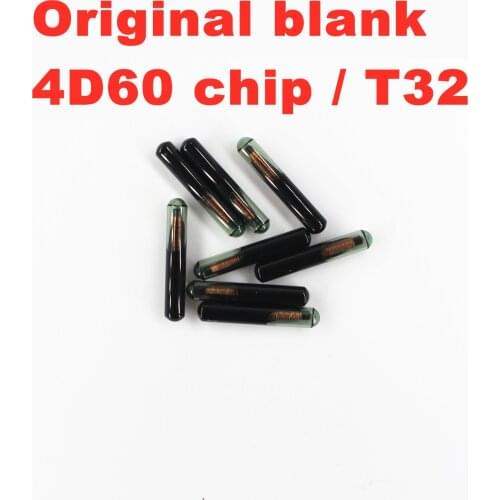 10 PCS Original Blank 4D60 big glass chip 80bits /T32