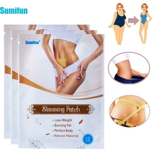 12pc Slimming Weight Loss Patches Cellulite Fat Burning Body Shaping Slim Patch Slimming Diet Medical Plaster Health Care K03501