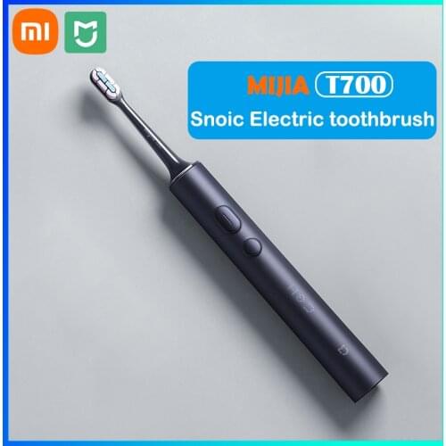 2021 Newest Xiaomi Mijia T700 Sonic Toothbrush for Adult Timer Brush APP Control Smart Electric Toothbrush IPX7 Waterproof