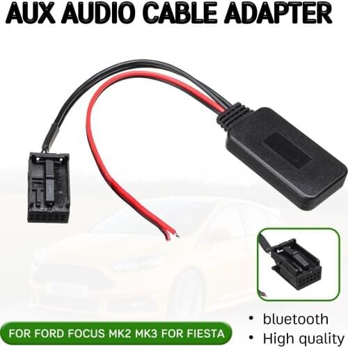 Bluetooth Aux Receiver Cable Adapter for Ford for Focus Mk2 MK3 for Fiesta Audio Aux Head Unit Interface