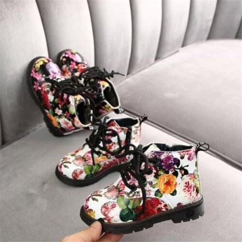 Disney Martin boots new winter boy single patent leather shoes children childrens boots boots of the girls
