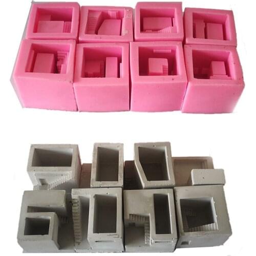 Cement Concrete Micro-architectural Ornaments Industrial Wind Ins Creative Home Decoration Crafts Silicone Mold