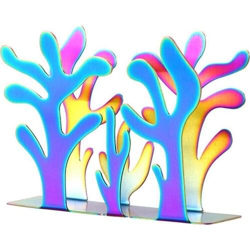 Popular Napkin Holder Tree Shape Decorative Stainless Steel Small Human Tableware Pattern Serviette Rack Table Decor for Bedroom