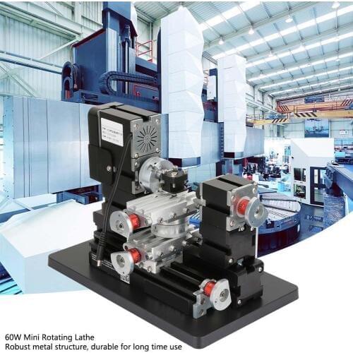 12V DC/5A/60W 60W Mini Metal Rotating Lathe 12000RPM Motor for Wood Metal Glass Plastic Machining