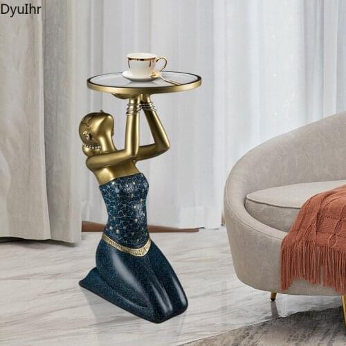 DyuIhr Creative Character Sculpture Storage Tray Resin Crafts Office Home Living Room Coffee Table Entrance Storage Decoration