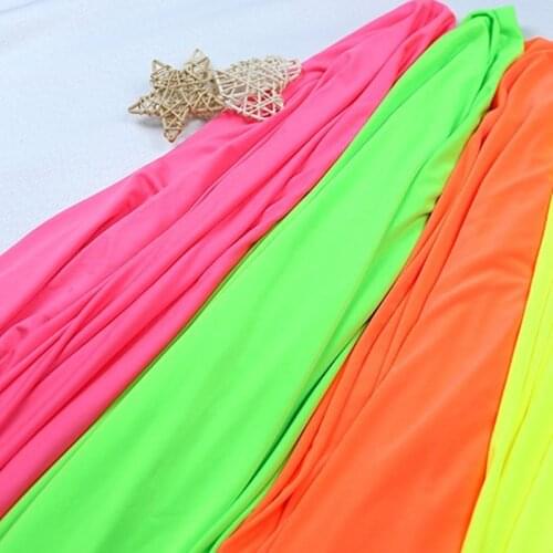 150cm*100cm Elastic fluorescent fabric high stretch stage modeling nightclub scene modeling decorative dance clothing fabric