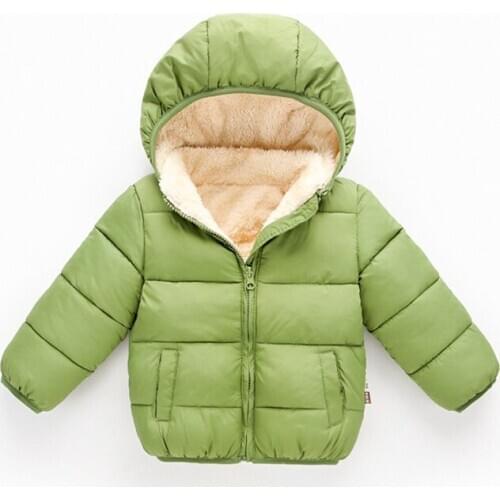 Cotton Padded Coat Baby Girls Boys Winter Jackets Kids Thickening Warm Jackets For Girls Toddler Outerwear Clothes Children 1-5Y