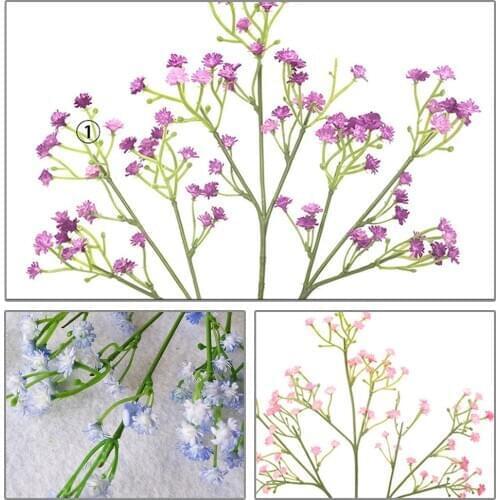 Artificial Fake Flower Gypsophila Silk Flowers Bouquet Home Decor Simulation Bouquet Living Room Wedding Decoration New