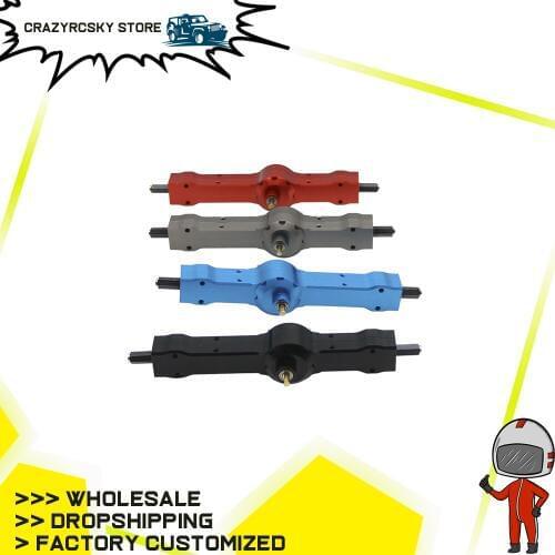 RCAWD Rear Bridge Axle Gear Box With Full Copper Gears For WPL Henglong B1 B14 B16 C14 C24 B24 B26 JJRC Q61 Q60 4x4 6x6 WPL1603