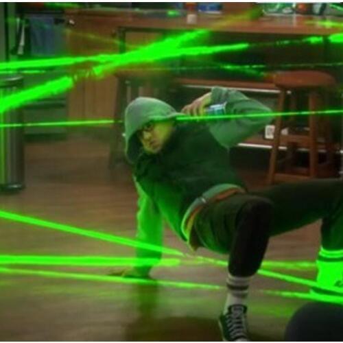 Laser maze for Chamber of secrets game/ interesting and risking green laser room/Real life room escape laser array props