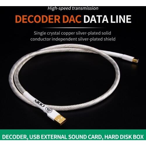 Nordost Odin 2 Decoder DAC Data Cable USB Sound Card Cable A-B shield USB Cable Hifi Data Cable