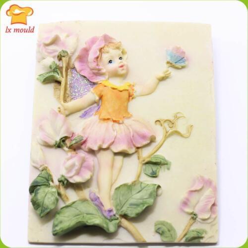 2019 new home pendant plaster concrete mold soap butterfly angel silicone mold