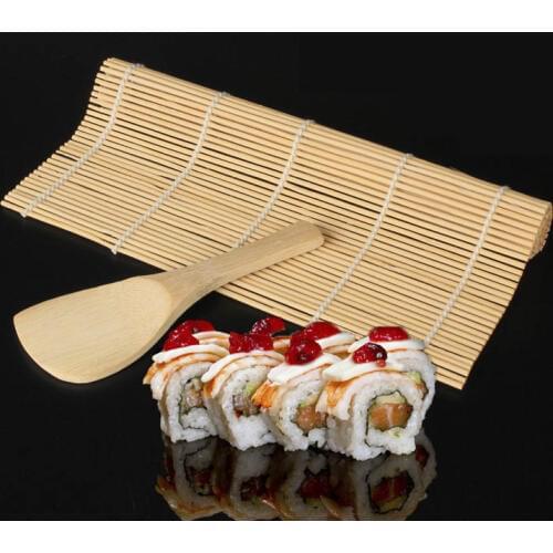 Portable Kitchen DIY Sushi Roller Maker Seaweed Nori Sushi Curtain Mold Tool