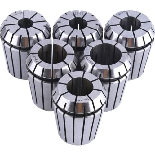 6pcs/set ER32Precision Spring Collet Set CNC Milling Lathe Tool ER32 Spring Collet Chuck