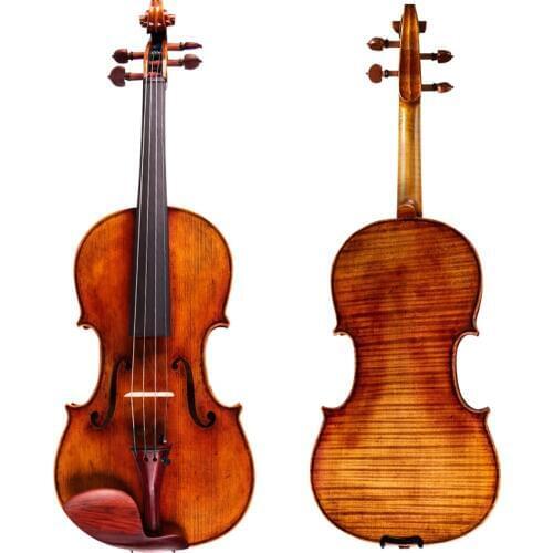 Antonistradivara floor violin 4/4 violin copy, all European wood, free shipping with box bow !60-y old fir