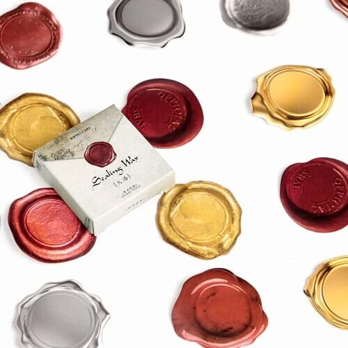 45pcs/Pack Creative Cute Seal Wax DIY Stickers Diary Album Card Stick Label Decoration Scrapbook Stationery Adhesive Stickers