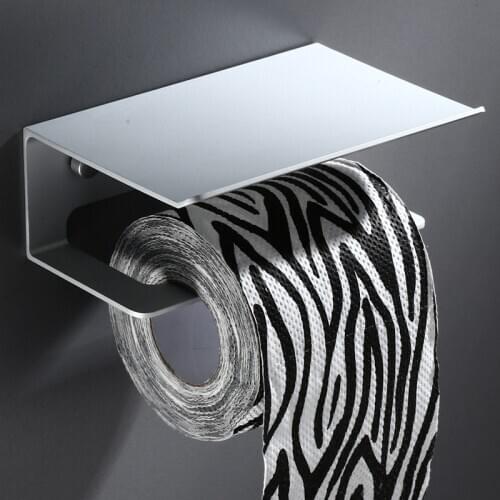 Toilet Paper Rack Sanitary Paper Roll Holder Paper Towel Holder Mobile Phone Potted Plants Bathroom Multi-function Shelves