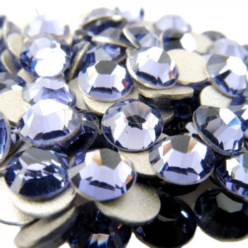 Violet 3D Nail Art Rhinestones Decorations ss3 ss4 ss5 ss6 ss8 ss10 ss12 ss16 ss20 ss30 ss34 Crystal Non HotFix Rhinestones