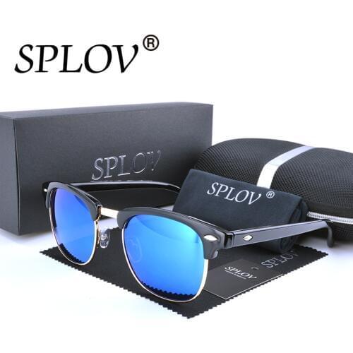 Vintage Sunglasses Men Polarized Sun Glasses Women Drving Party Gold Flat Frame Aviation Pilots Colorful Lens Man Eyewear 2017