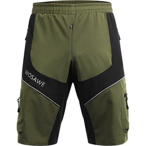 WOSAWE Mountain Bike/Bicycle Leisure Baggy Sports Running Cycle Shortpant no pad Cycling Clothing MTB Road Mens Loose Shorts