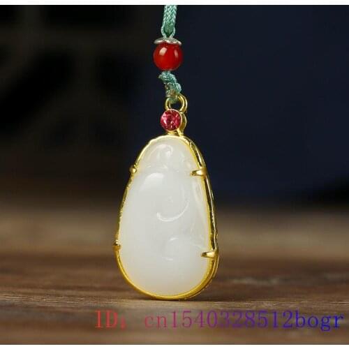 Jade Ruyi Pendant Charm Women Gemstone Crystal Chinese 925 Silver Zircon Chalcedony Necklace Amulet Natural Fashion Gifts