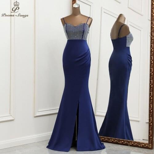 New Elegant Evening dresses Mermaid prom dress robe de soiree de mariage robe longue Bridesmaid dresses Party dresses