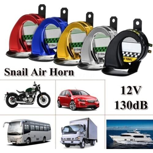Horn Speeker Waterproof 12V Universal Car Motorcycle Motorbike Truck Boat 130DB Electric Loud Snail Air Horn Siren Drop Shipping