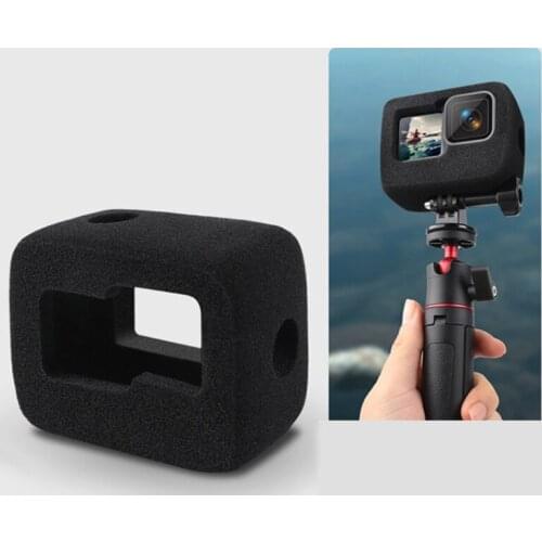 1PC Foam Windscreen Wind Protection Cover for Go pro Hero 9 Camera Sponge Windproof Case Cover Wholesale Drop Ship