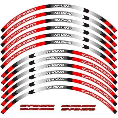 New high quality 12 Pcs Fit Motorcycle Wheel Sticker stripe Reflective Rim For Aprilia CAPONORD 1200 RALLY CAPONORD 1200 TRAVEL