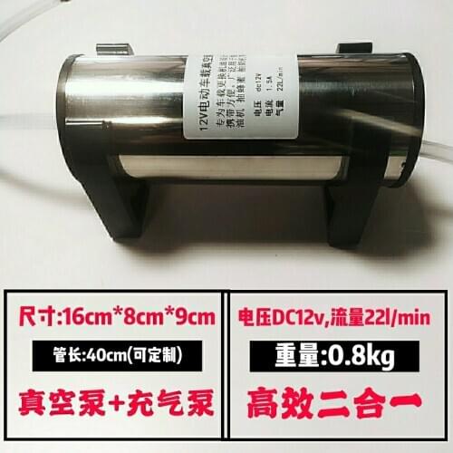 12V Suction Dual Purpose Pump Vacuum Pump Inflatable Pump 2-in-1 High-Power Negative Pressure Blower Inflator Experimental
