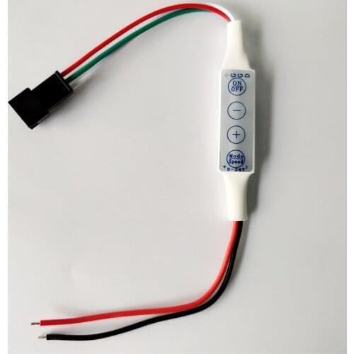 2pcs DC5V-24V MINI 4Key controller for SK6812 WS2812B WS2811 LED Strip Module LED Controller DC to Pixel dream color Controller