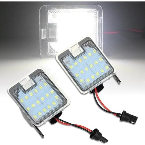 2Pcs Car Rear Lamps LED Side Mirror Lights Puddle Lantern for Ford Kuga Focus