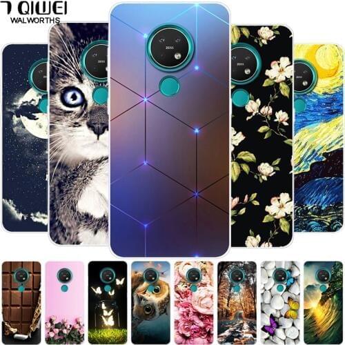 For Nokia 7.2 Case Phone Cover Fashion Silicone Soft Cover for Nokia 6.2 Case TPU Coque for Nokia7.2 Funda for Nokia 2.3 Cases